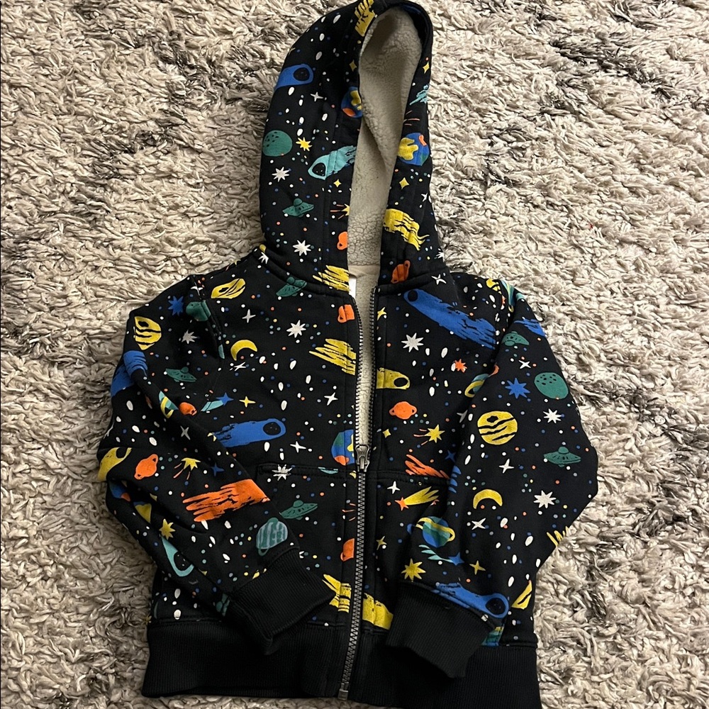 Hanna Andersson Faux sherling hoodie
